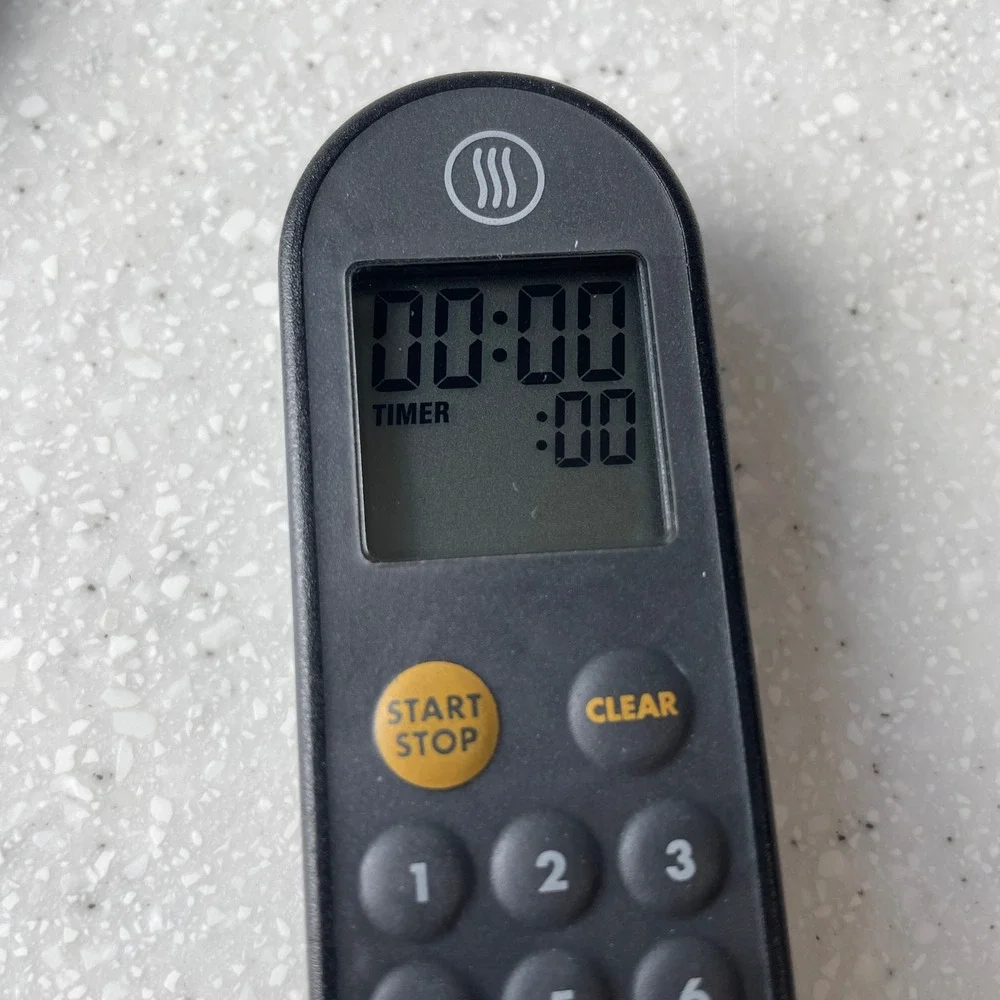 ThermoWorks TimeStick Digital Kitchen Timer Magnetic Lanyard Black TX-4100